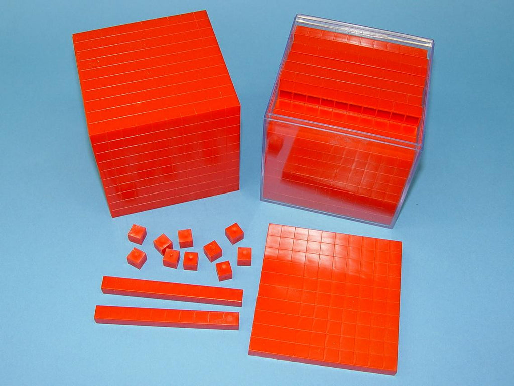 CUBES BASE TEN SET 1cm TO 10cm