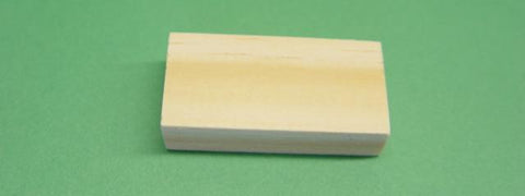 BLOCK WOODEN 40 x 20 x 10mm