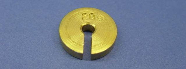 MASSPIECE BRASS SLOTTED  20g