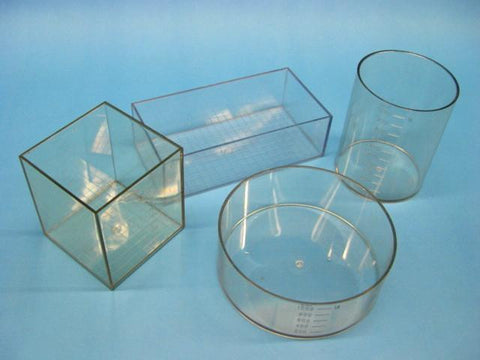 LITRE SET 4 x SHAPES 1L CLEAR