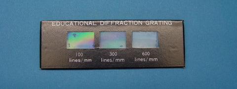 DIFFRACTION GRATING SET OF 3