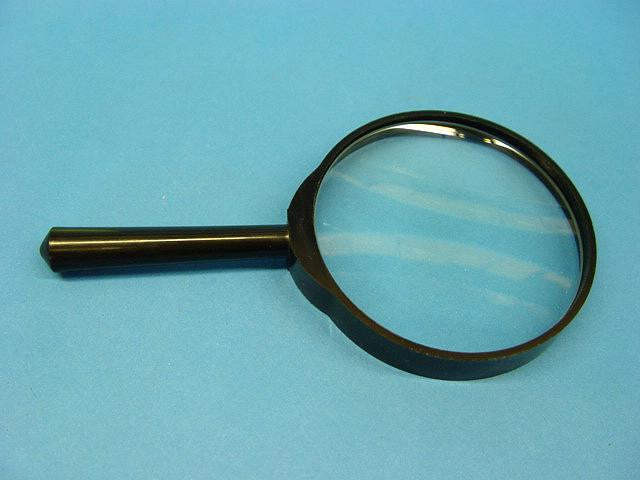 MAGNIFIER GLASS 75mm BLACK