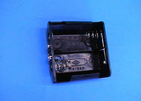 BATTERY HOLDER 2 CELL-D 3V PLA