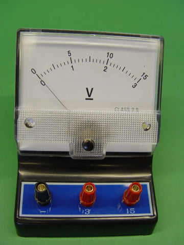 VOLTMETER ECONO 0-3V/0-15V DC