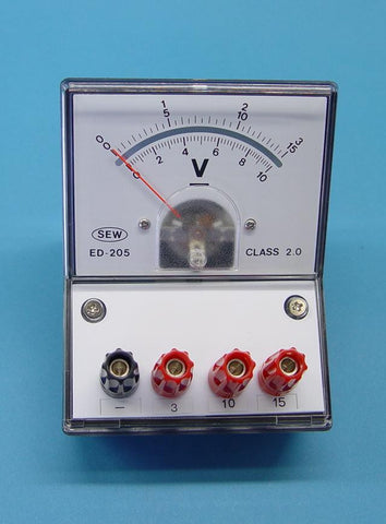 VOLTMETER 3/10/15V DC   ED205