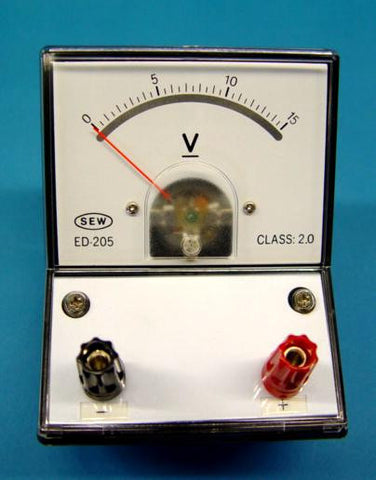 VOLTMETER 0-15V DC ED205