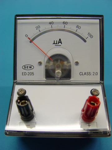 AMMETER MICRO 0-100uA   ED205