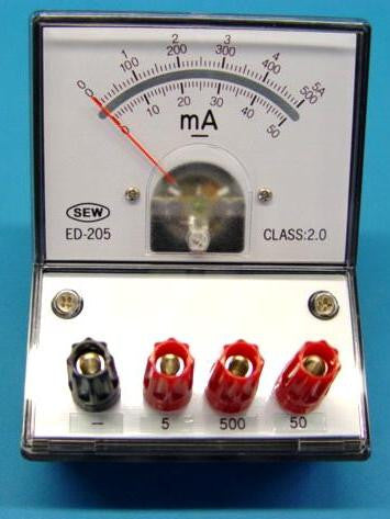 AMMETER  50/500mA/5A  ED205