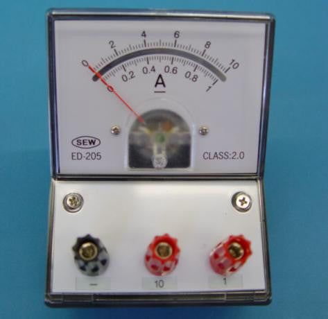 AMMETER 0-10A/0-1A DUAL ED205