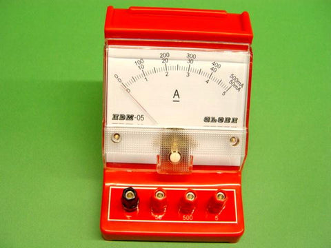 AMMETER RED 50mA/500mA/5A DC