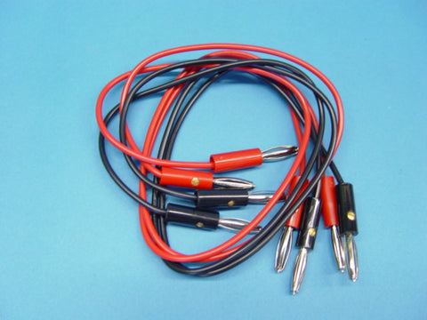 LEADS SET OF 4 BAN/BAN BLK/RED