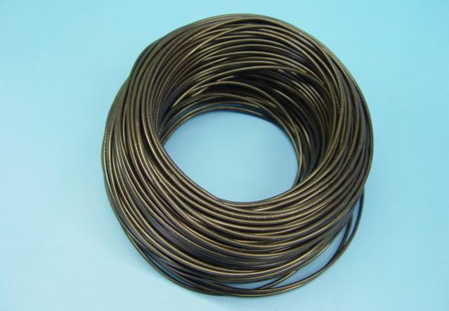 WIRE STRANDED 100m 10A BLACK