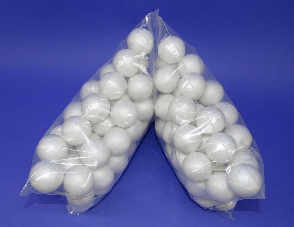 POLYSTYRENE SPHERES 50mm PK100