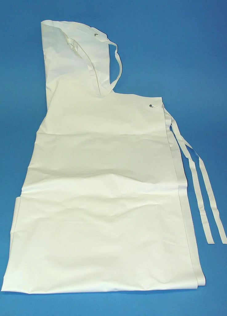 APRON LAB. WHITE PVC 1.1mx70cm