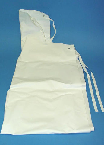 APRON LAB. WHITE PVC 1.1mx70cm