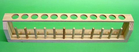 STAND TEST TUBE 12H 12P WOOD