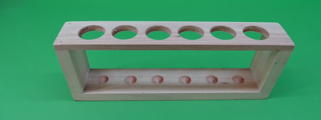 STAND TEST TUBE 6H WOOD 38mm