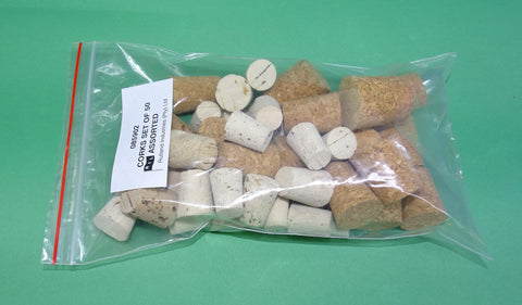 CORKS ASSORTED PKT50