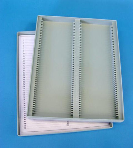 MICROSCOPE SLIDE BOX FOR 100