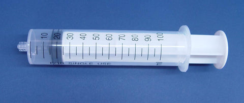 SYRINGE DISPOSABLE 100ml