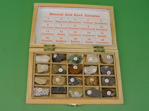 GEOLOGICAL ROCK SPECIMEN SET