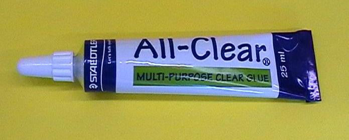 GLUE CLEAR IN TUBE SMALL
