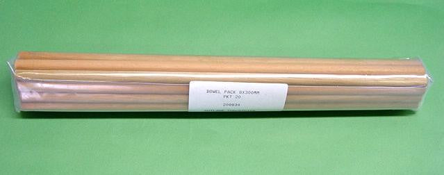 DOWELS  8x300mm PKT20
