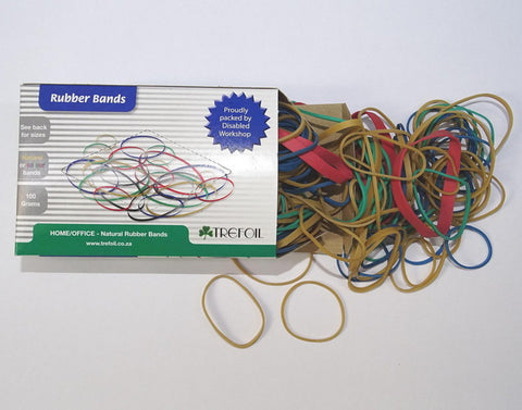 ELASTIC BANDS ASSORTED 100g