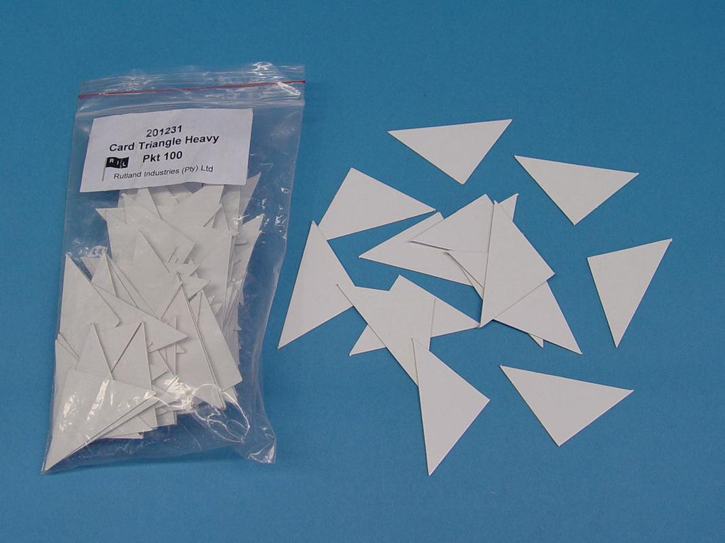 CARD TRIANGLES PKT 100 HEAVY