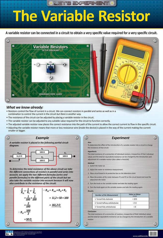 CHART THE VARIABLE RESISTOR