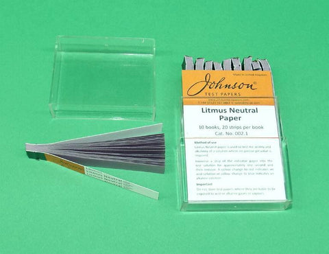 LITMUS PAPER NEUTRAL BOX OF 10