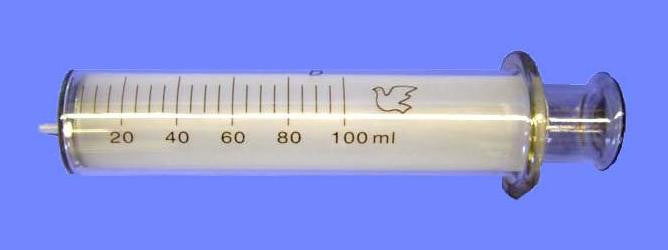 GAS SYRINGE GLASS 100cc
